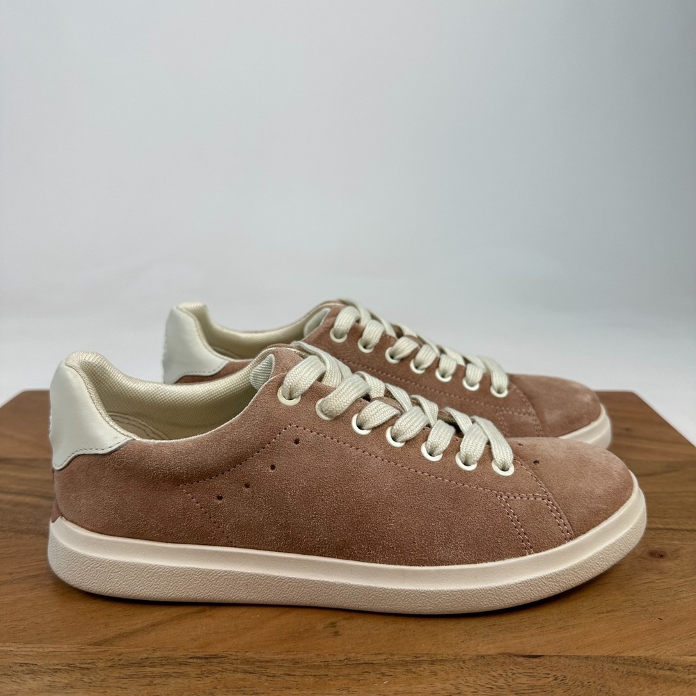 New NWOB Womens Tory Burch Howell Court Pink Suede Sneakers Shoes Size 5 M